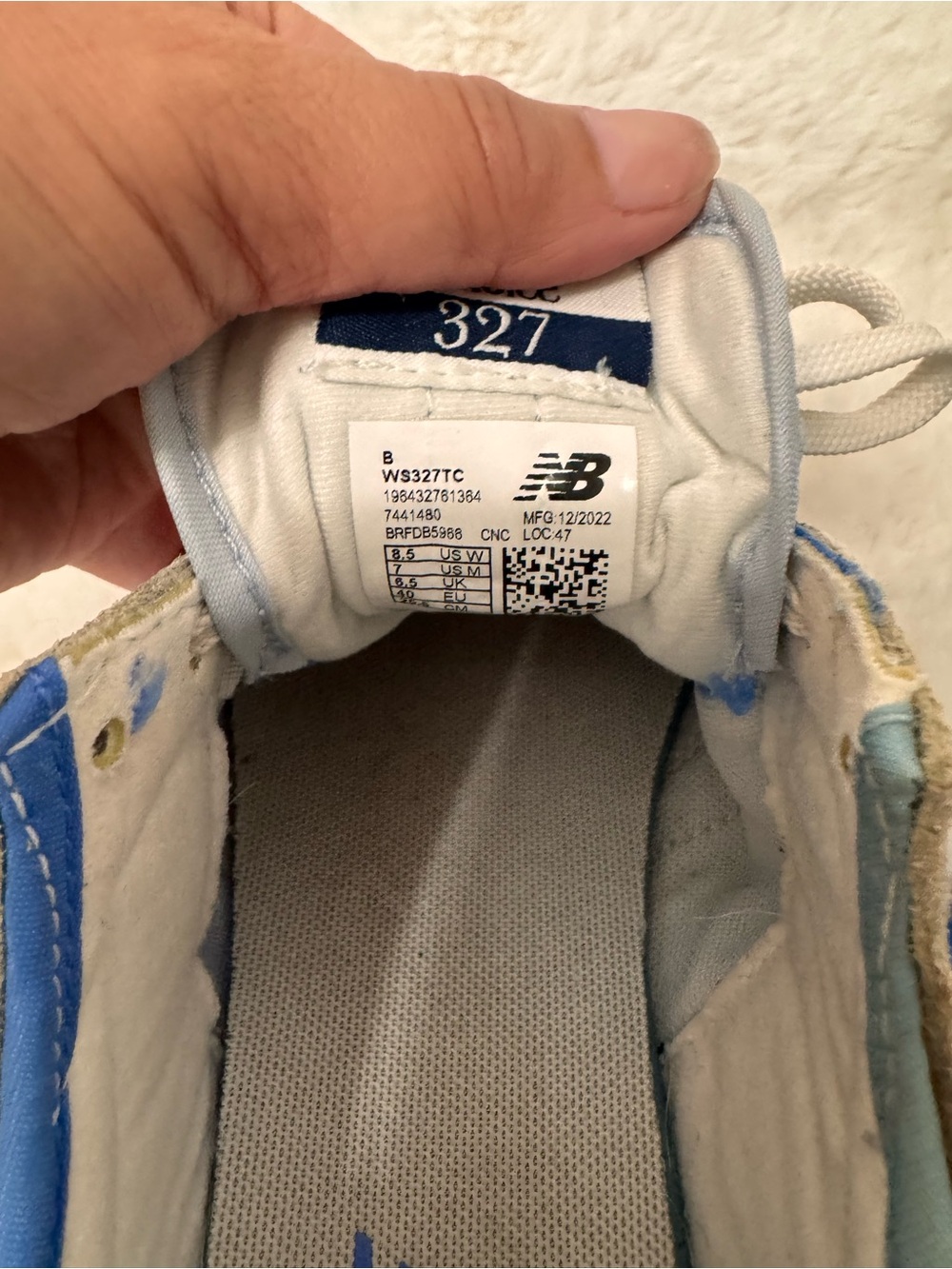 New Balance Light Blue & Tan Trail-Inspired Sneakers - Picture 5 of 8